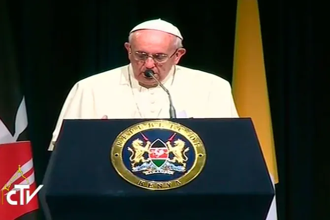 TEXTO Y VIDEO: Discurso del Papa a las autoridades y el cuerpo diplomático de Kenia