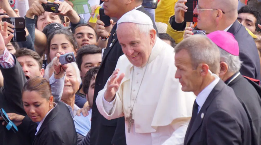 Papa Francisco en Paraguay. Foto David Ramos / ACI Prensa