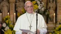 El Papa pronuncia un discurso / Foto: L'Osservatore Romano