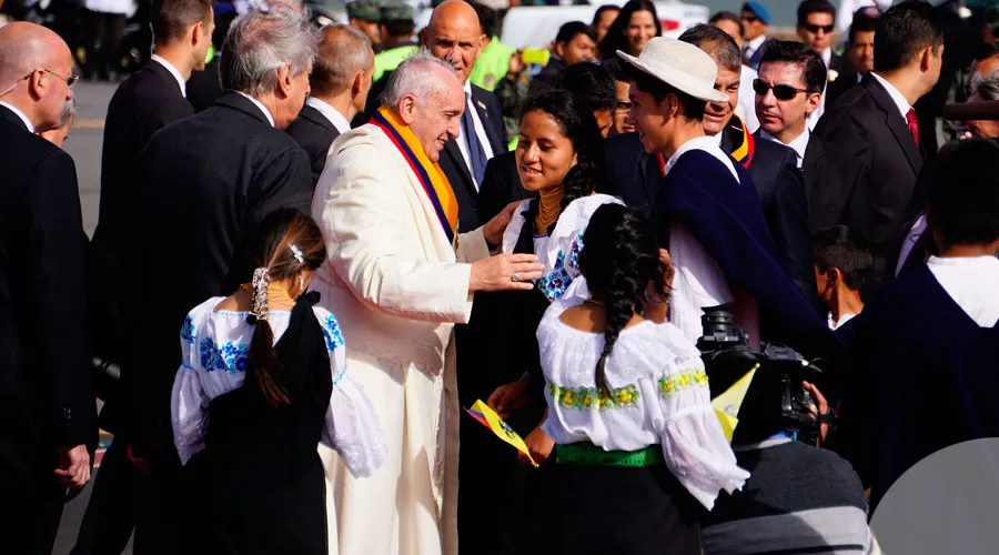 El Papa Francisco en Ecuador. Foto David Ramos / ACI Prensa?w=200&h=150