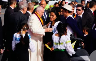 El Papa Francisco en Ecuador. Foto David Ramos / ACI Prensa 