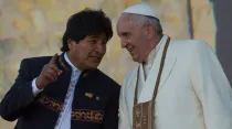 El Papa Francisco y Evo Morales / Foto: L'Osservatore Romano