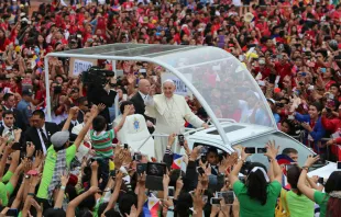 Papa Francisco en Filipínas. Foto: Alan Holdren / ACI Prensa 