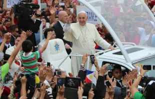 Papa Francisco en Filipinas. Foto: Alan Holdren / ACI Prensa. 