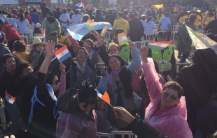 Ju00f3venes participan en Misa en el campo de u00d1u Guazu00fa en Paraguay / Foto: David Ramos (ACI Prensa) 