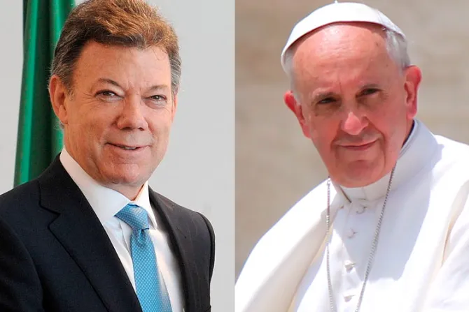 Perseverar por la paz en Colombia, pide el Papa Francisco a presidente Santos