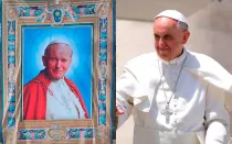 San Juan Pablo II y Papa Francisco