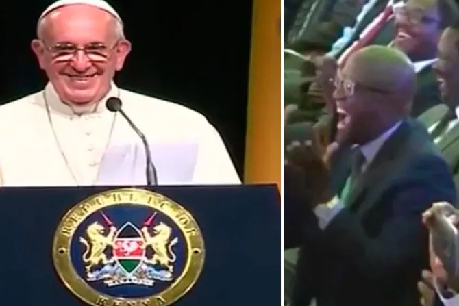 VIDEO: Mungu abariki Kenya! Que Dios bendiga Kenia, dice el Papa en su primer discurso