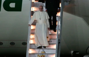 Papa Francisco llega a Mu00e9xico / Foto: Eduardo Berdejo (ACI Prensa) 