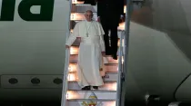 Papa Francisco llega a México / Foto: Eduardo Berdejo (ACI Prensa)