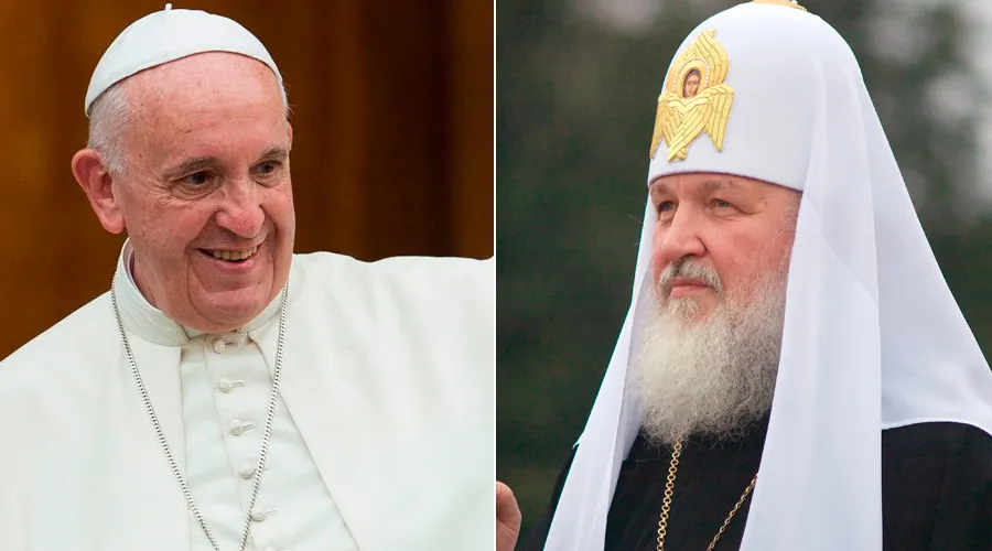 Papa Francisco - Foto: L'Osservatore Romano / Patriarca ortodoxo Kirill de Moscú - Wikipedia Serge Serebro Vitebsk Popular News