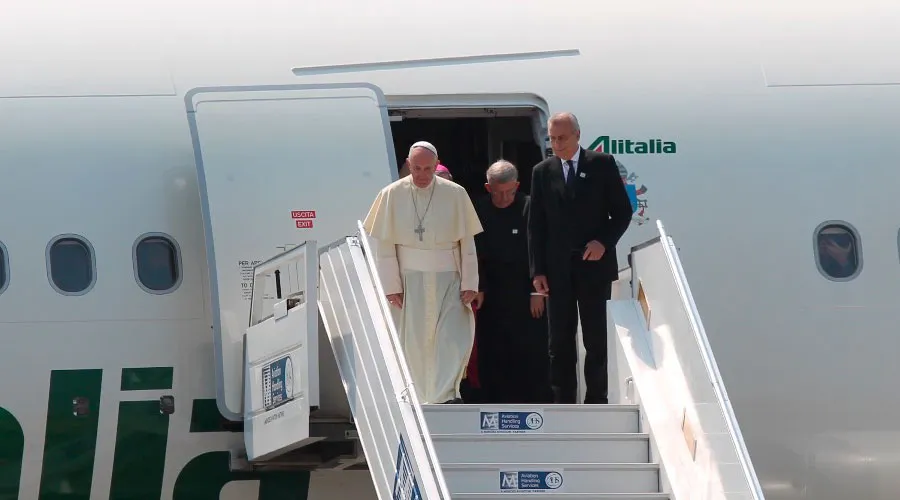 El Papa Francisco llega a República Centroafricana / Foto: Martha Calderón (ACI Prensa)