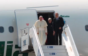El Papa Francisco llega a Repu00fablica Centroafricana / Foto: Martha Calderu00f3n (ACI Prensa) 