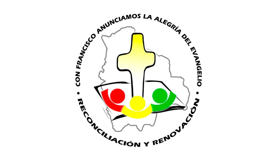 Este es el logo y el lema de la visita papal a Bolivia