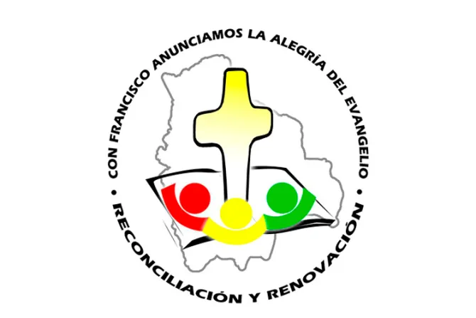 Este es el logo y el lema de la visita papal a Bolivia