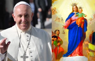 Papa Francisco - Bohumil Petrik (ACIPrensa) / Maru00eda Auxiliadora - Daniel Daley (CC-BY-SA-3.0) 