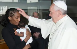 Meriam Ibrahim se encontró hace pocos días con el Papa Francisco. Foto: L'Osservatore Romano 