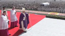 Papa Francisco en Misa en Ecatepec. Foto: L'Osservatore Romano.