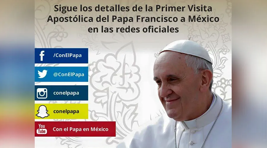 Foto : Banner de Redes Sociales por visita del papa Francisco a Mexico / Crédito : Facebook - Con El Papa?w=200&h=150