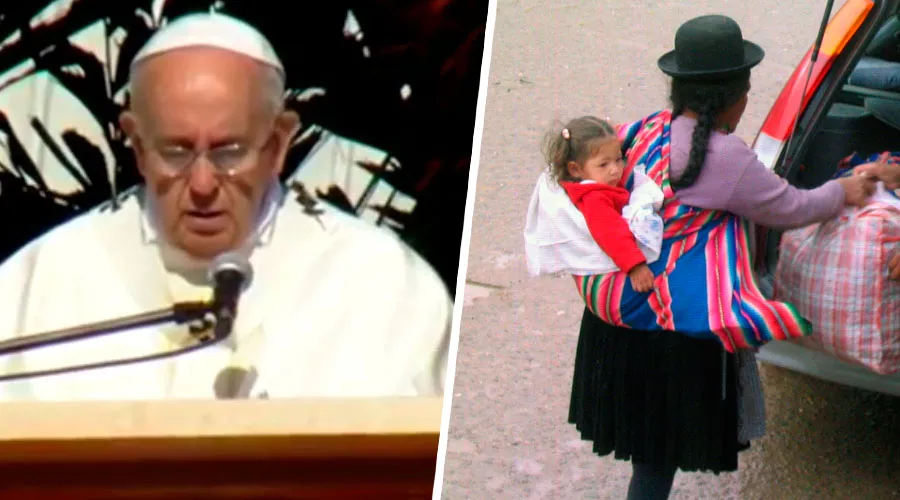 Papa Francisco en la Santa Misa en Santa Cruz - Captura Youtube   /   Mujer boliviana - Flickr Lilap (CC-BY-SA-2.0)?w=200&h=150