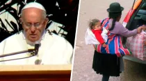Papa Francisco en la Santa Misa en Santa Cruz - Captura Youtube   /   Mujer boliviana - Flickr Lilap (CC-BY-SA-2.0)
