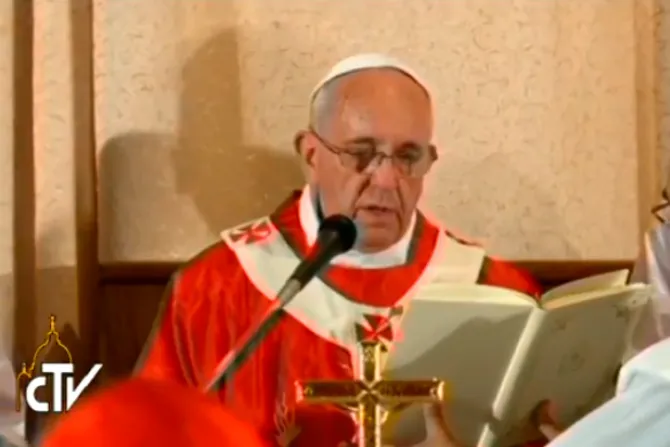 El Papa Francisco preside histórica Misa en el Cenáculo, donde Jesús celebró la Última Cena