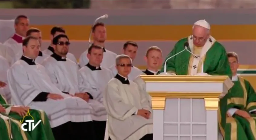 El Papa Francisco durante la Misa de clausura del Encuentro Mundial de las Familias / Foto: Captura de video?w=200&h=150