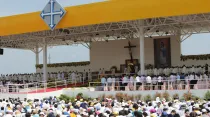El Papa Francisco durante la Misa en Guayaquil   /   Crédito: Alan Holdren (ACI Prensa)
