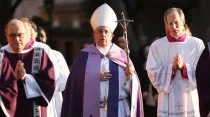 Papa Francisco antes de celebrar la Misa por el Miércoles de Ceniza / Foto: Daniel Ibáñez (ACI Prensa)