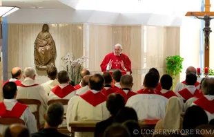 Papa Francisco en la Misa de la Casa Santa Marta / Foto: L'Osservatore Romano 