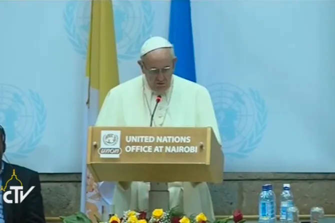 TEXTO Y VIDEO: Discurso del Papa Francisco ante la sede de las Naciones Unidas en Nairobi