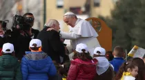 Papa Francisco en Nápoles / Foto: Daniel Ibán?ez (ACI Prensa)