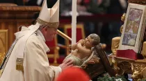 Papa Francisco en la Misa de Navidad 2014 / Foto: Daniel Ibáñez (ACI Prensa)