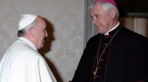 El Papa Francisco y el Cardenal Gerhard Müller / Foto: L'Osservatore Romano