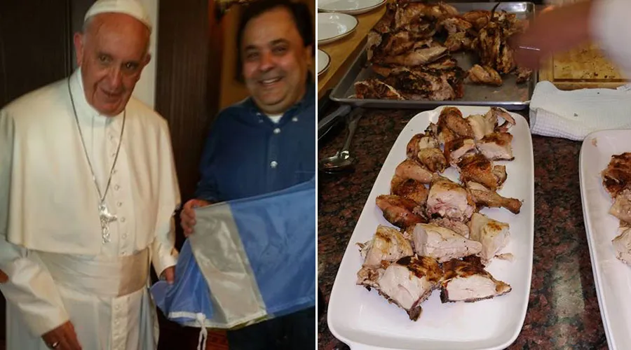 Foto : Papa Francisco e Ismael Alba - pollos a la parrilla / Credito : Facebook Restaurante Buenos Aires?w=200&h=150