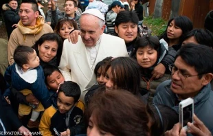 El Papa Francisco en su visita sorpresa ayer en Roma. Foto L'Osservatore Romano 