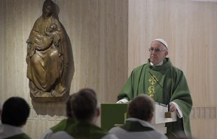 El Papa en la Misa. Foto: L'Osservatore Romano 