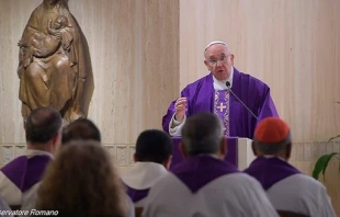 Papa Francisco en la Misa de la Casa Santa Marta / Foto: L'Osservatore Romano 