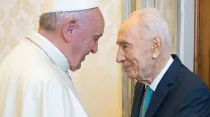 Foto: Papa Francisco recibe en audiencia a Shimon Peres / L'Osservatore Romano