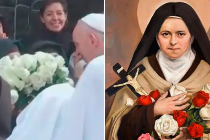 VIDEO: ¿Santa Teresita de Lisieux envió estas rosas al Papa Francisco en México? 