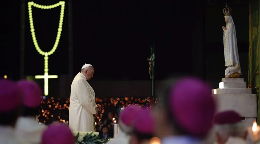 Papa Francisco en Santuario de Fátima. Foto: Daniel Ibáñez / ACI Prensa.?w=200&h=150