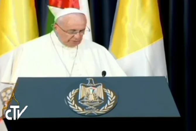 [VIDEO] Papa Francisco: Todos deben reconocer el derecho de Israel y Palestina a existir como estados