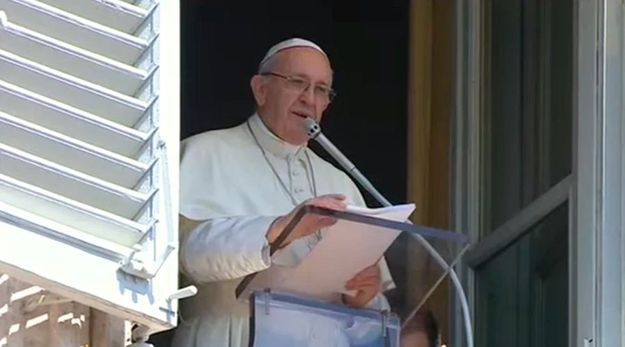 El Papa Francisco en el Ángelus de hoy. Captura Youtube?w=200&h=150