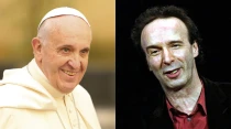 Papa Francisco. Foto: Daniel Ibu00e1u00f1ez - ACI Prensa / Robert Benigni. Foto: Wikipedia / Dominio Pu00fablico.