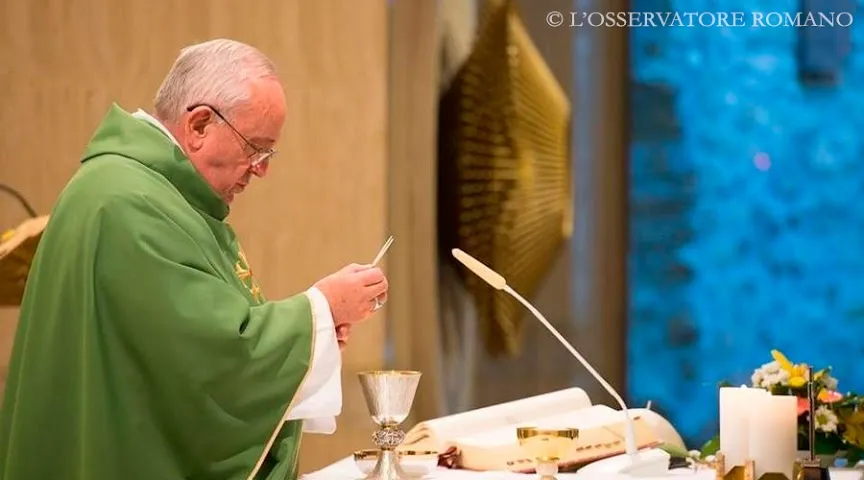 El Papa Francisco celebra Misa (Foto L'Osservatore Romano)?w=200&h=150