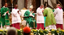 Papa Francisco hoy en la Basílica de San Pedro. Foto: Lauren Cater / ACI Prensa.