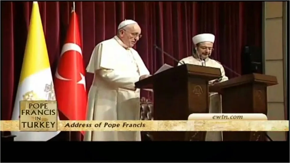 Discurso del Papa Francisco en la Diyanet (Captura Youtube)