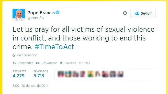 Captura de pantalla Twitter / @Pontifex?w=200&h=150