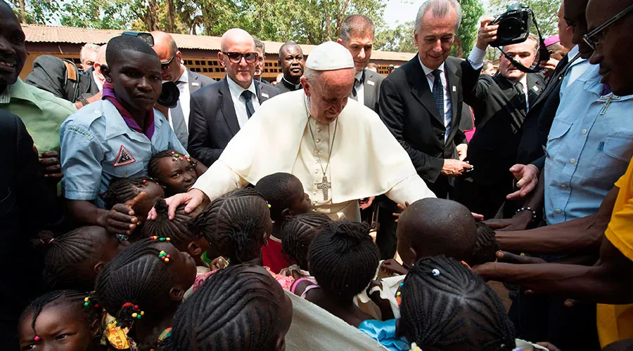 Foto referencial del Papa Francisco en República Centroafricana. Crédito: Vatican Media