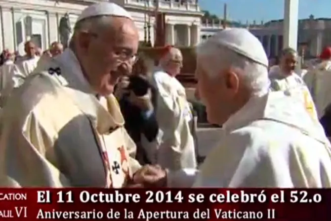 [VIDEO] Benedicto XVI asistió a la beatificación de Pablo VI